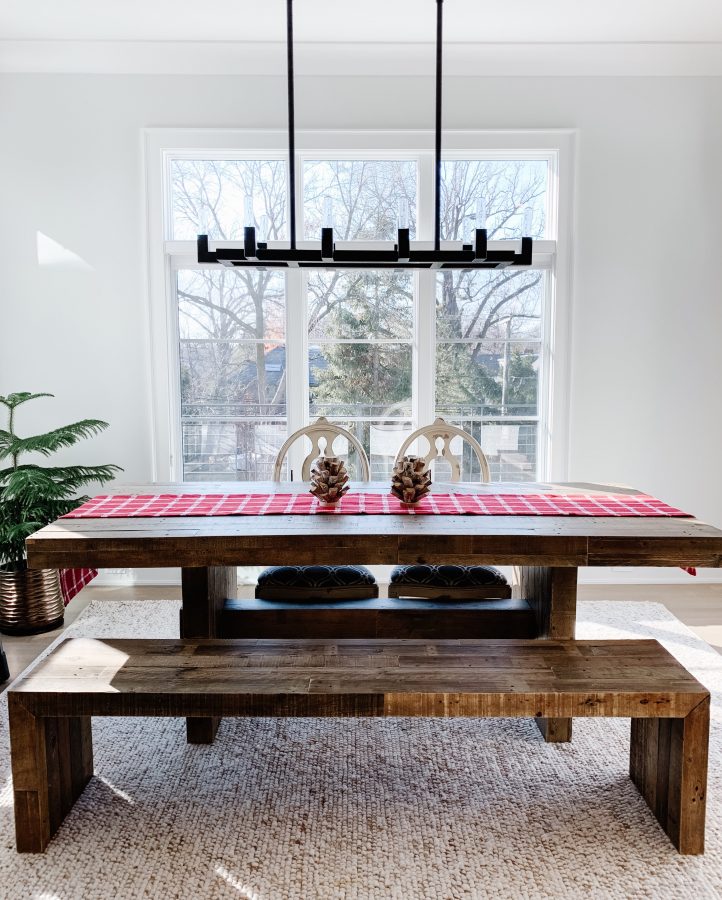 Christmas tablescape