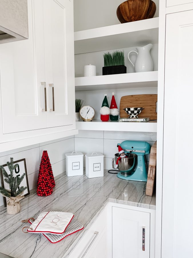 Christmas decor in the kitchen