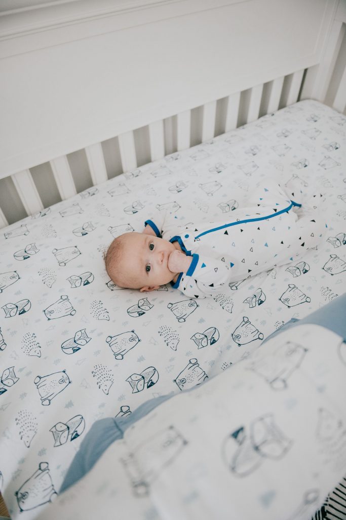 I'm partnering with Walmart to share a 3 month Baby Gray update of his milestones, breastfeeding, sleep, and crib bedding.