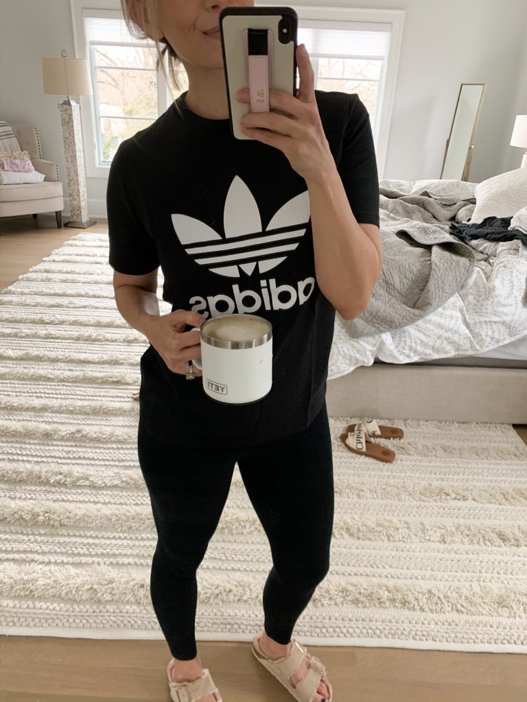 January fashion favorites, Adidas tee
