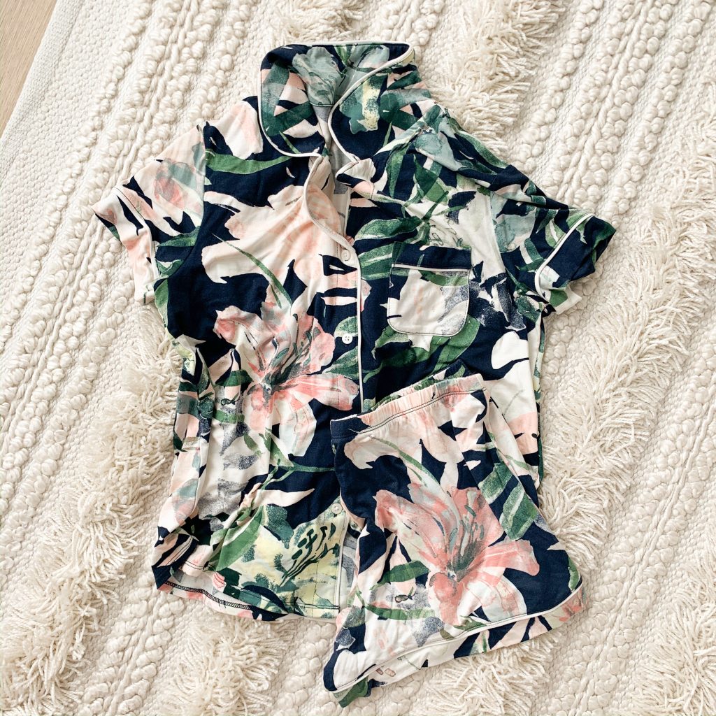 I'm rounding up another Friday Five of my favorites including a baby onesie, no show socks, a pajama set, lash primer, and cherry blossoms.
