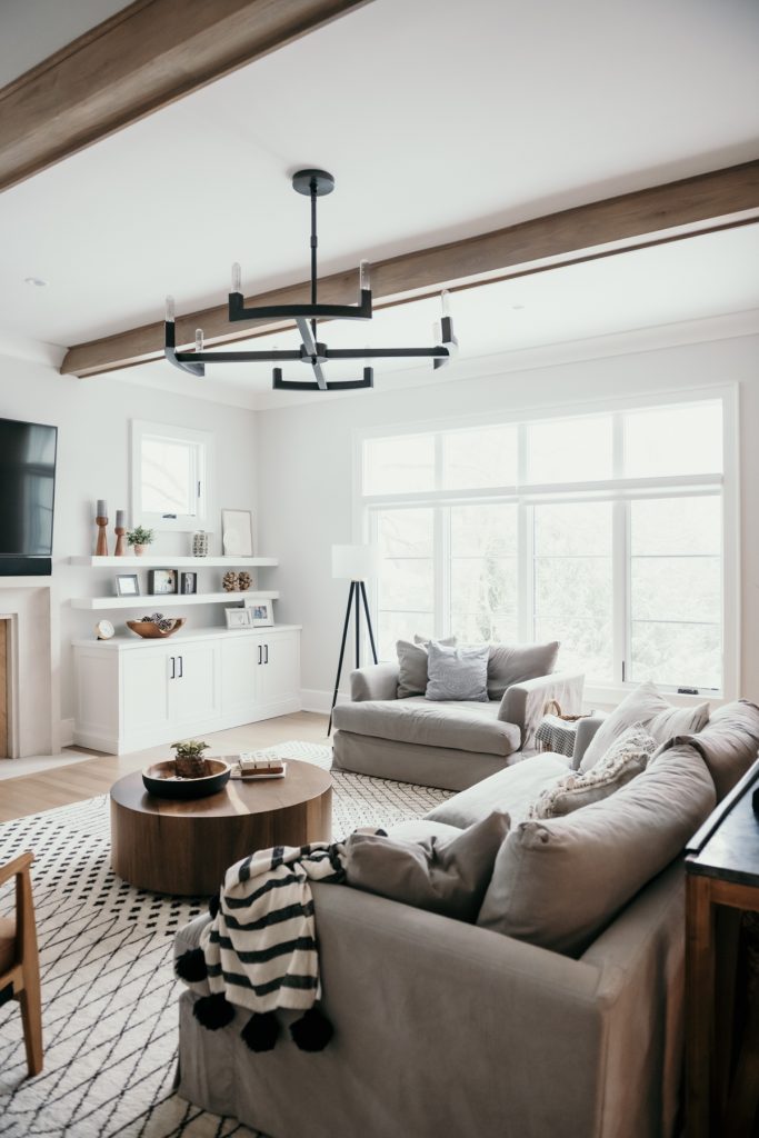 Sharing our family room progress and our experience with the online interior designers of Havenly to create a warm and welcoming space. 