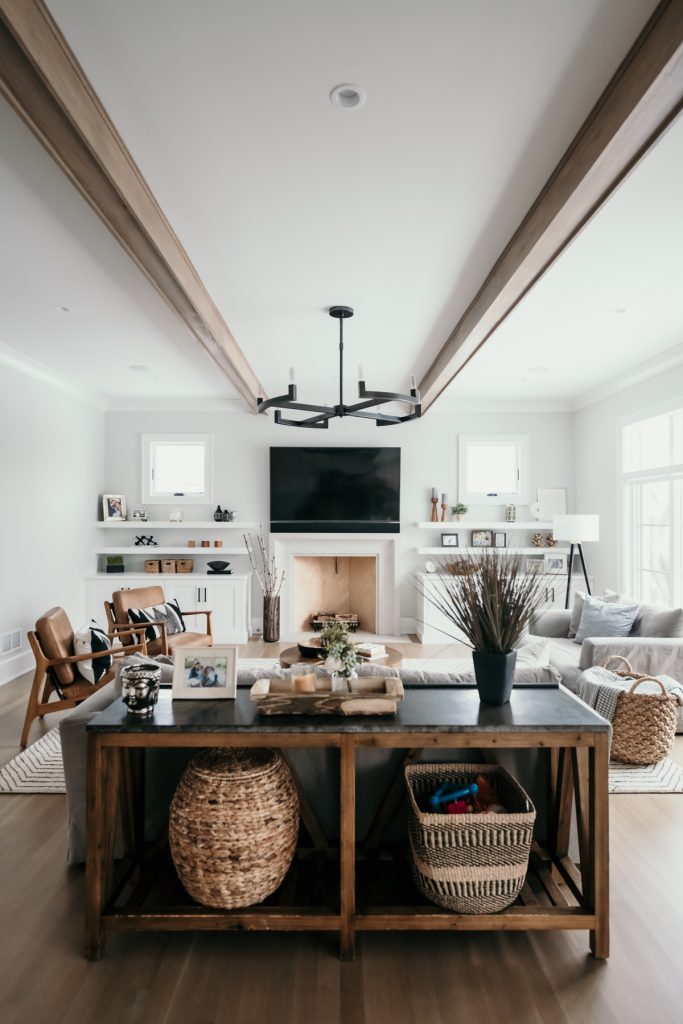 Sharing our family room progress and our experience with the online interior designers of Havenly to create a warm and welcoming space. 