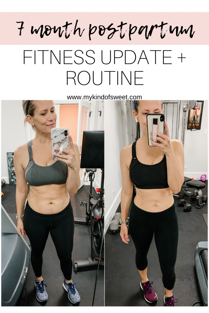 I'm sharing my postpartum fitness routine of at home workouts including Peloton, yoga, HIIT cardio, and running.
