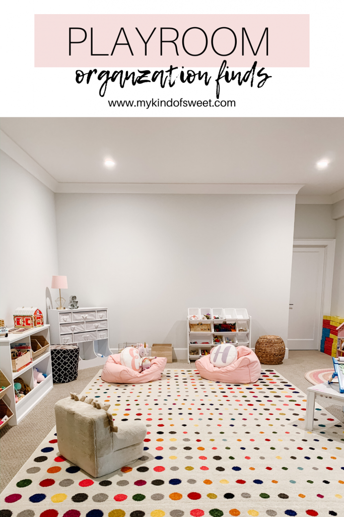I'm finally sharing an update on the playroom organization process including my favorite shelves and baskets, toys, and decor.
