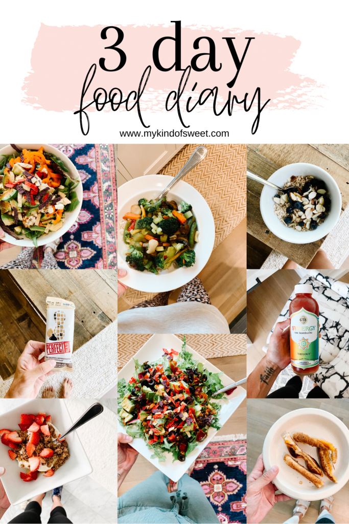 3 day food diary, what I eat in a day
