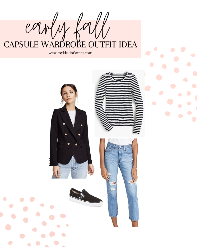 Easy fall capsule wardrobe outfit idea