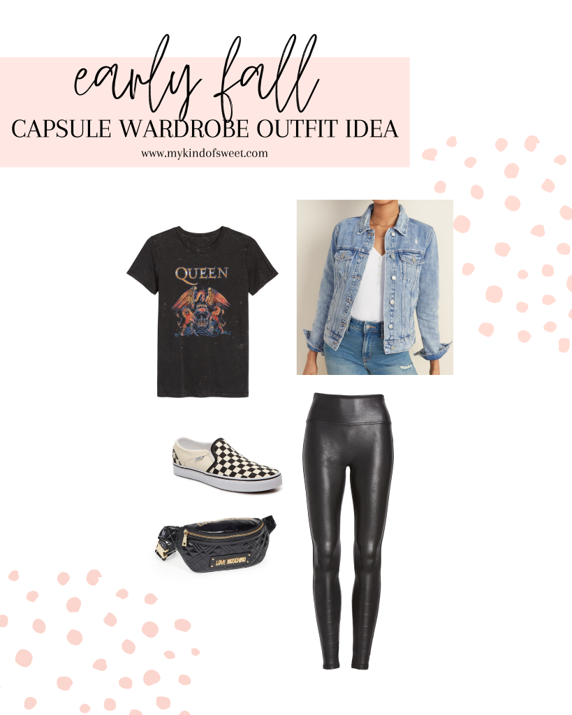 Easy fall capsule wardrobe outfit idea