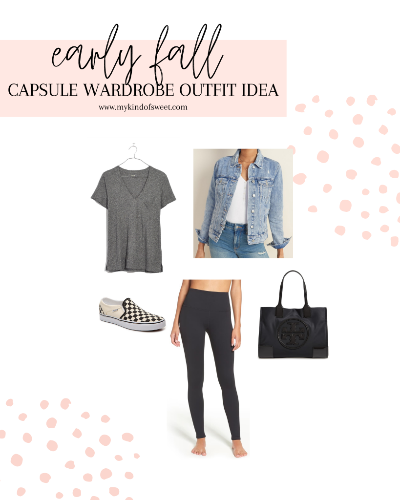 Easy fall capsule wardrobe outfit idea