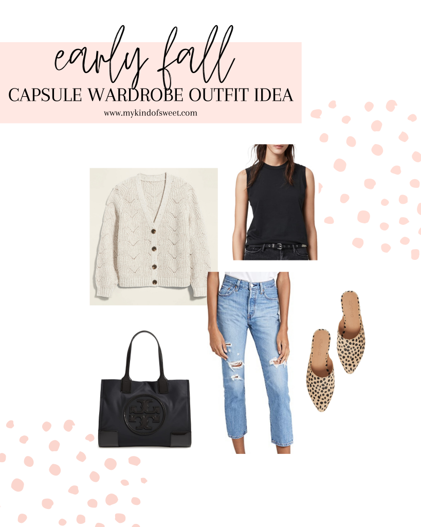 Easy fall capsule wardrobe outfit idea