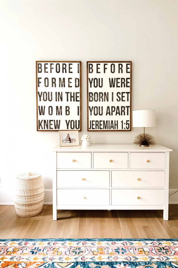 Transition to a big girl bedroom with bunkbeds, vibrant pops of color, and a cozy reading area.