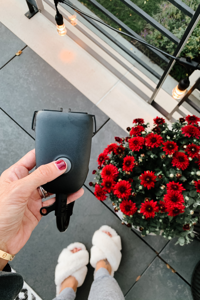 Elevate your backyard with this convenient outdoor smart plug for some outdoor lighting that is fully controlled by an app on your phone.