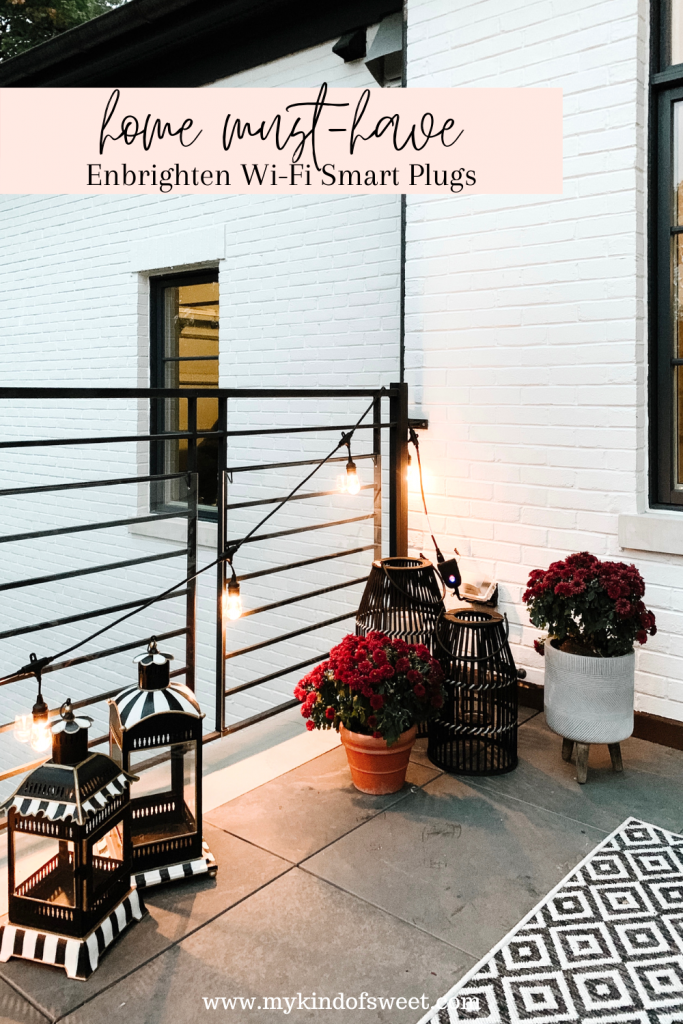 Elevate your backyard with this convenient outdoor smart plug for some outdoor lighting that is fully controlled by an app on your phone.