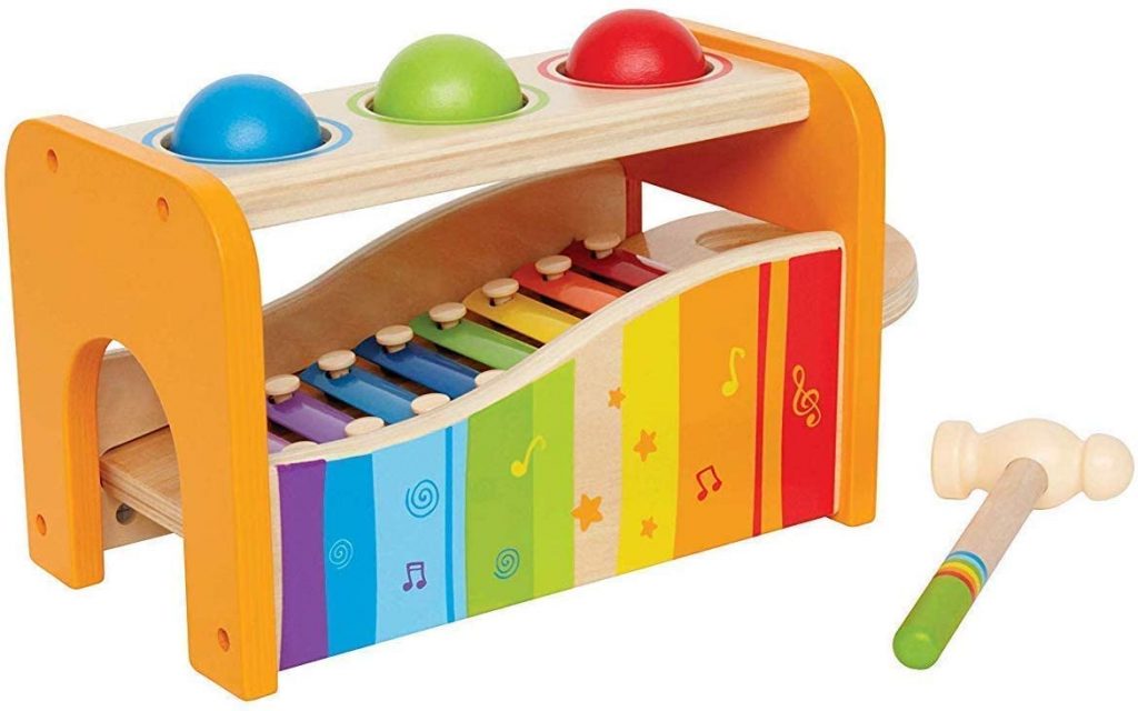 Holiday Gift Guide: HAPE POUND + TAP BENCH | Ordered this for Baby Gray! He is obsessed with pounding things and making a LOT of noise.