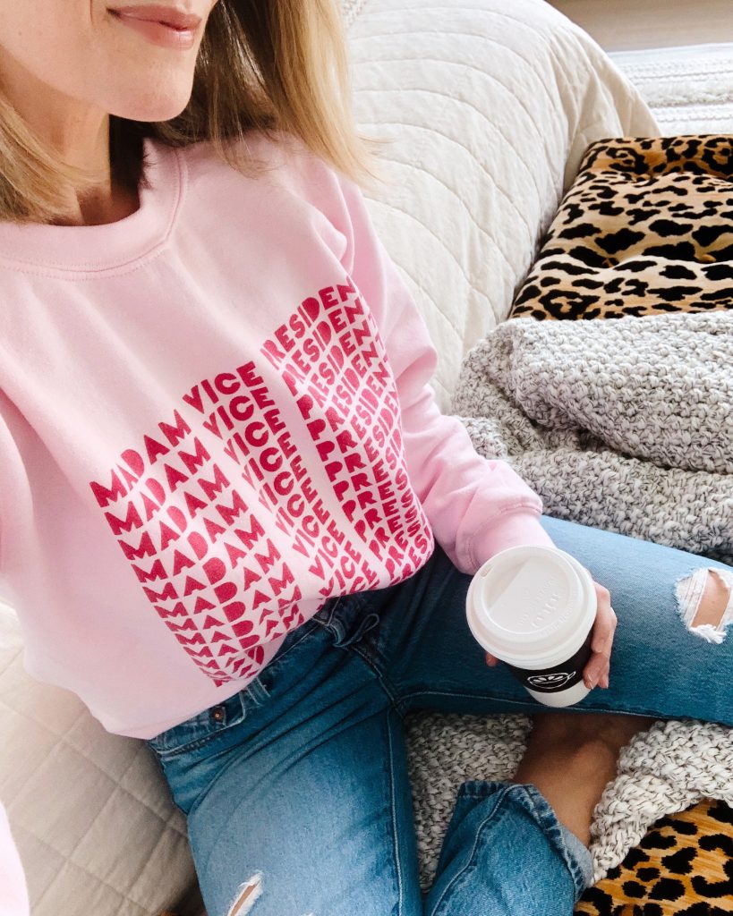 Today I'm sharing my January favorites in home and fashion. From area rugs to sweatshirts, I'm covering all things for being cozy at home.