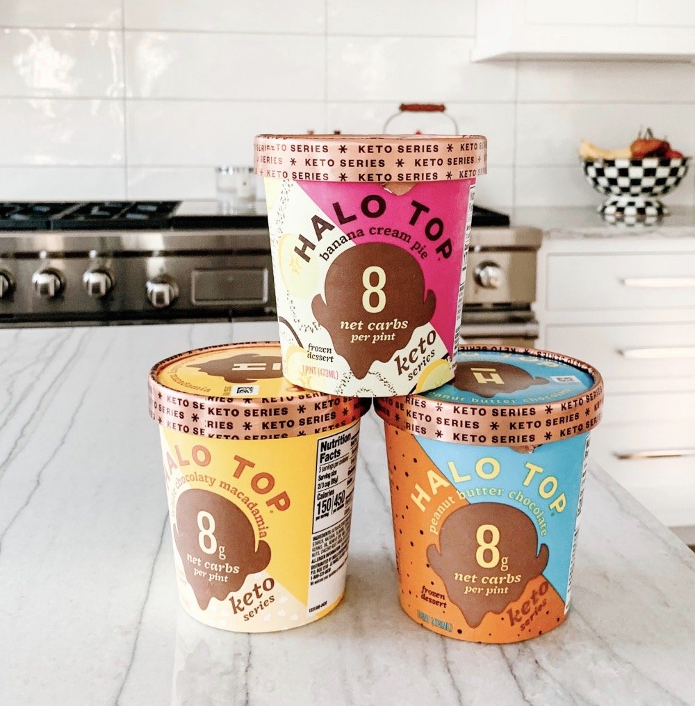Keto-friendly dessert option: Halo Top icecream