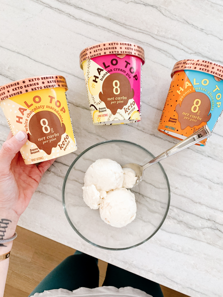 Keto-friendly dessert option: Halo Top icecream