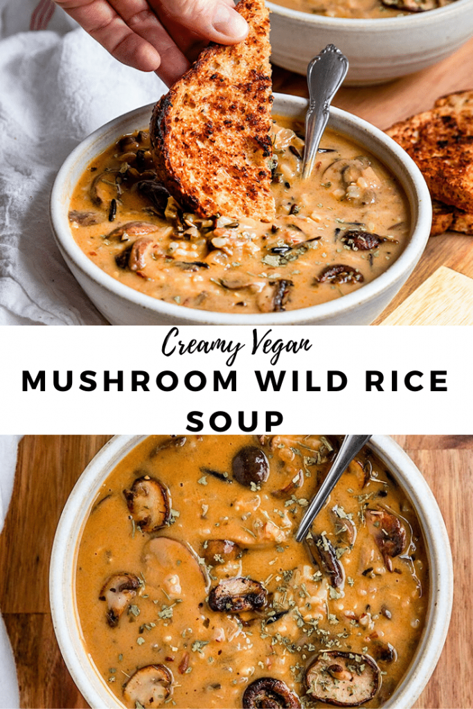 Friday Five--vegan mushroom wild rice soup