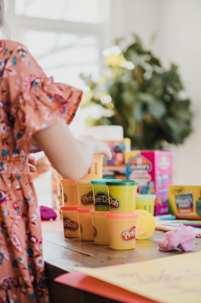 Walmart+ Favorite Art Supplies: play dough, markets, paint