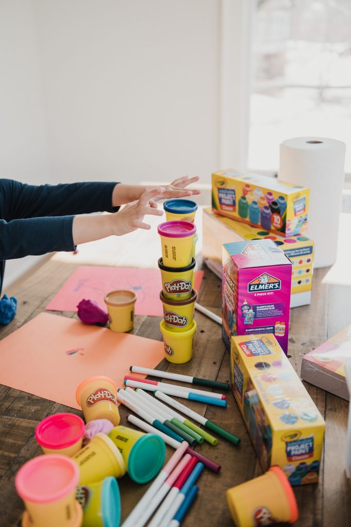 Walmart+ Favorite Art Supplies: play dough, markets, paint