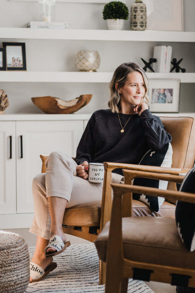 Two Loungewear Pieces You Need For Spring, J. Crew sweatshirt and Target lounge pants