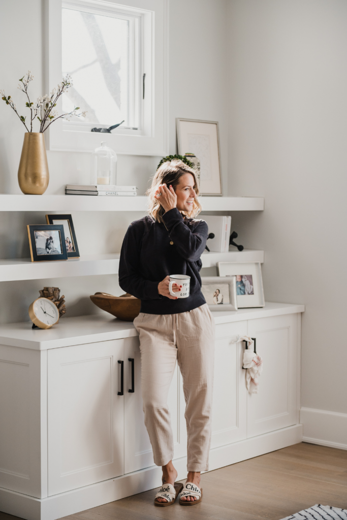 Two Loungewear Pieces You Need For Spring, J. Crew sweatshirt and Target lounge pants