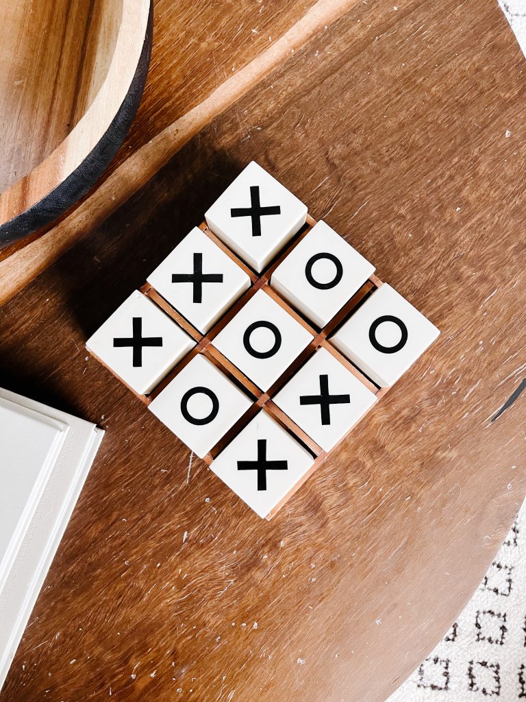 April best home sellers: tic tac toe game