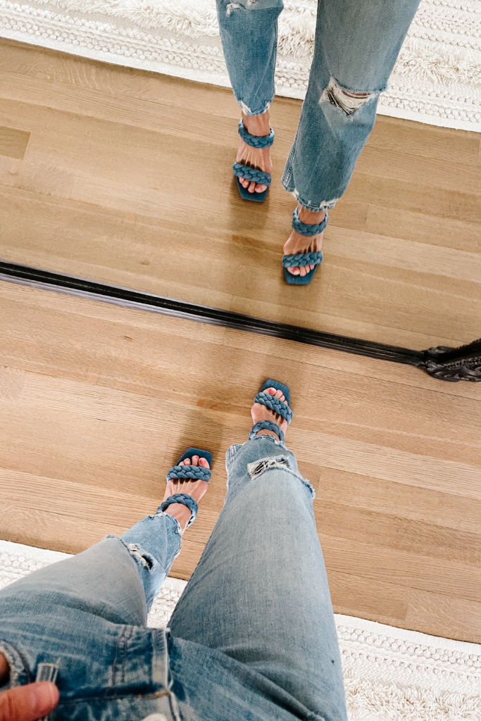 Spring braided sandals