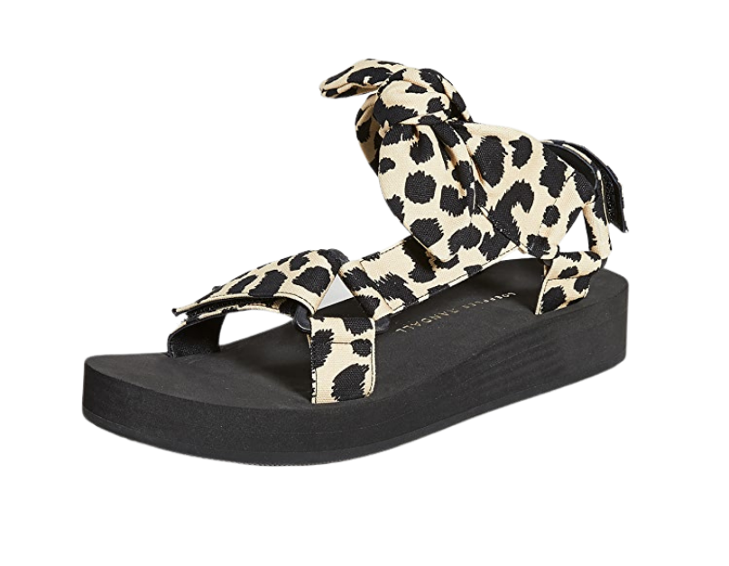 Summer capsule wardrobe, leopard sports sandals