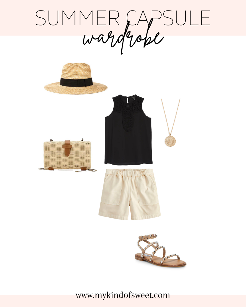 Summer capsule wardrobe outfit idea