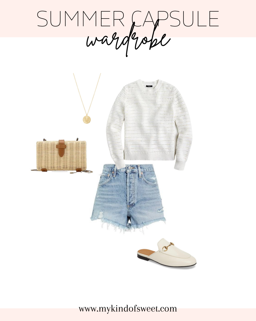 Summer capsule wardrobe outfit idea