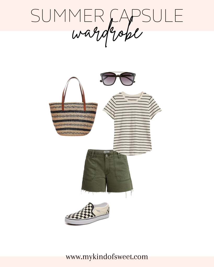 Summer capsule wardrobe outfit idea