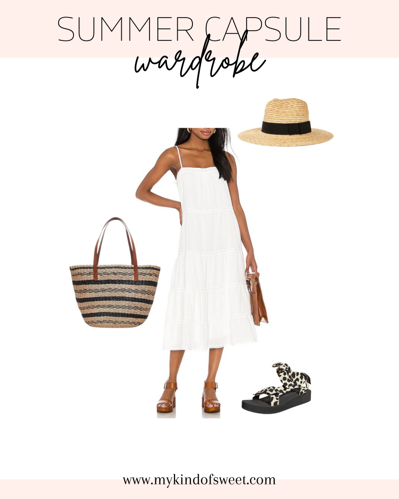 Summer capsule wardrobe outfit idea