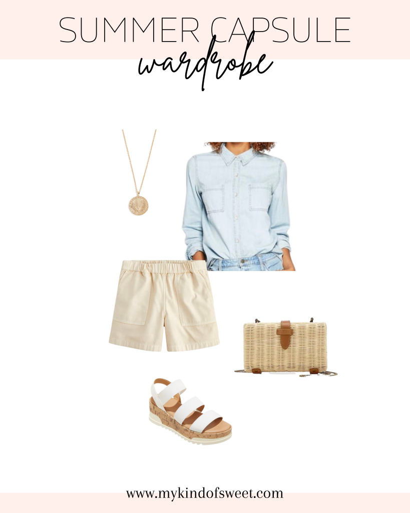 Summer capsule wardrobe outfit idea