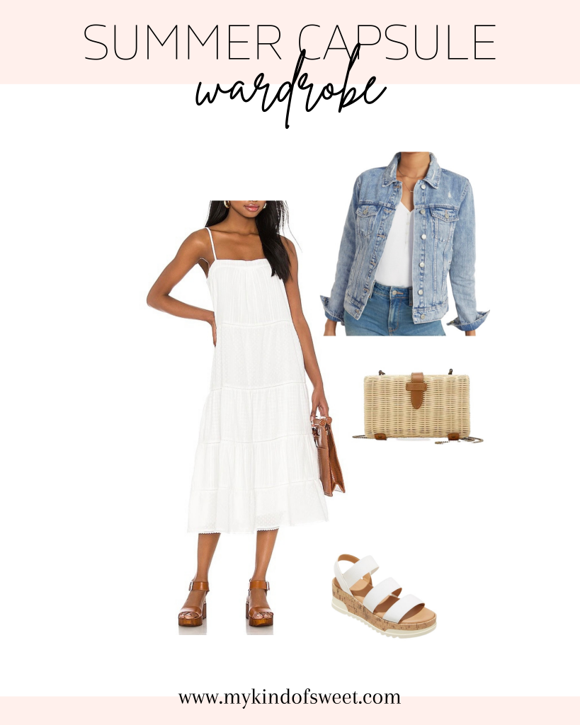 Summer capsule wardrobe outfit idea