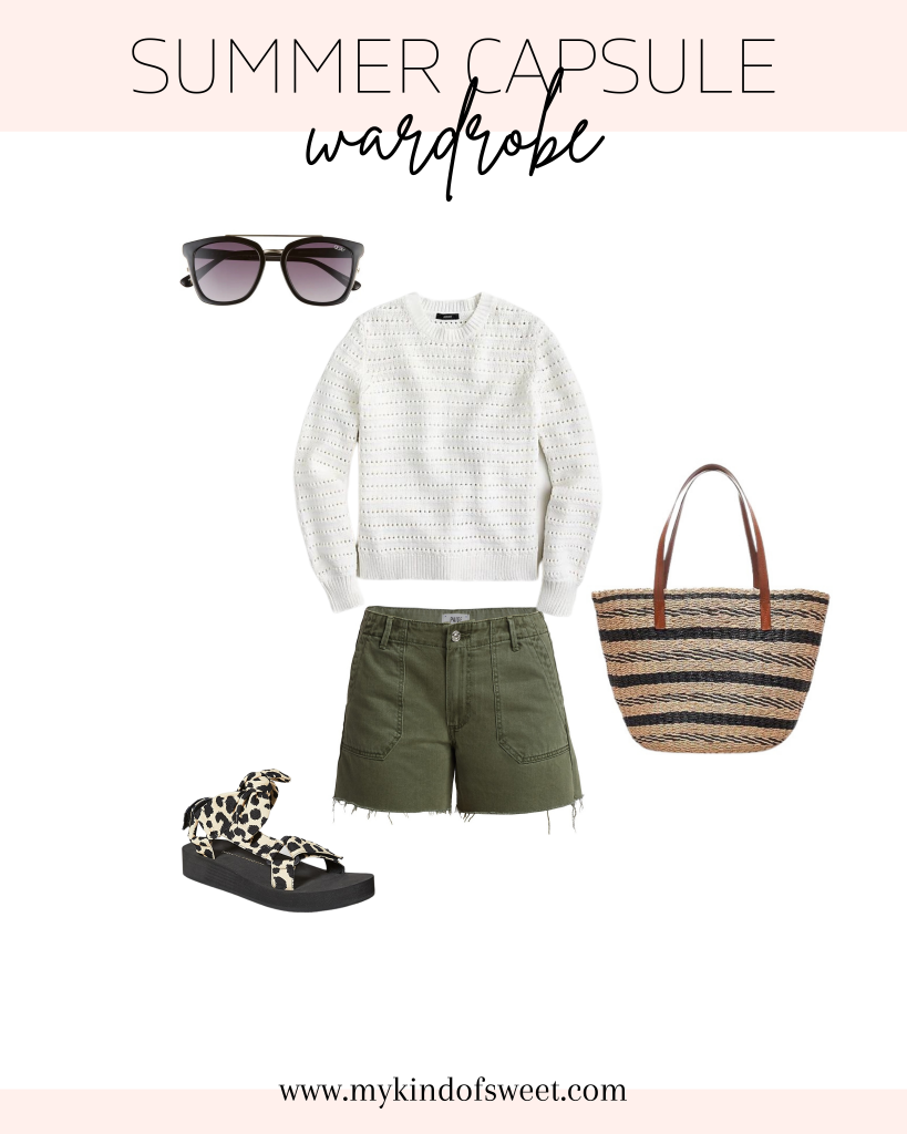 Summer capsule wardrobe outfit idea