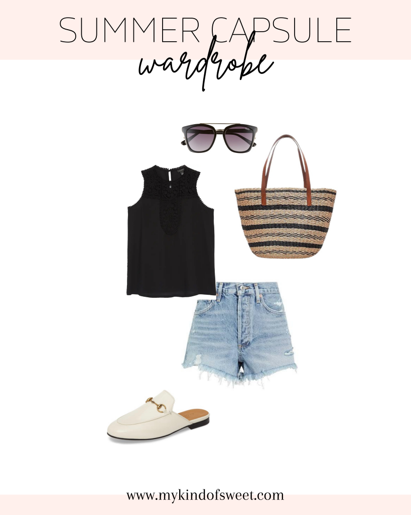 Summer capsule wardrobe outfit idea