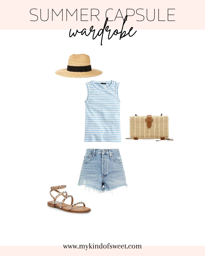 Summer capsule wardrobe outfit idea