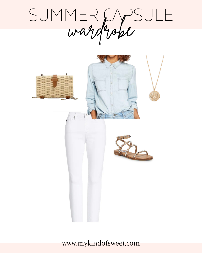Summer capsule wardrobe outfit idea