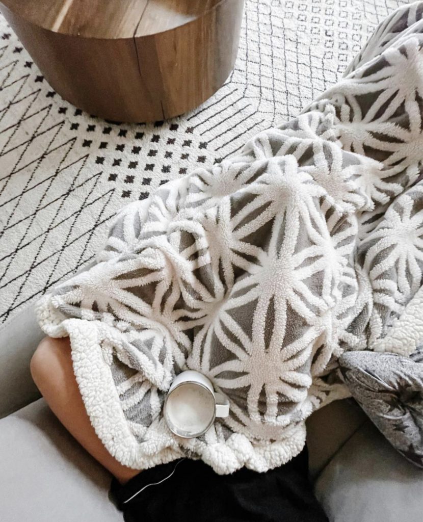 Cozy gifts from Amazon - sherpa fleece blanket