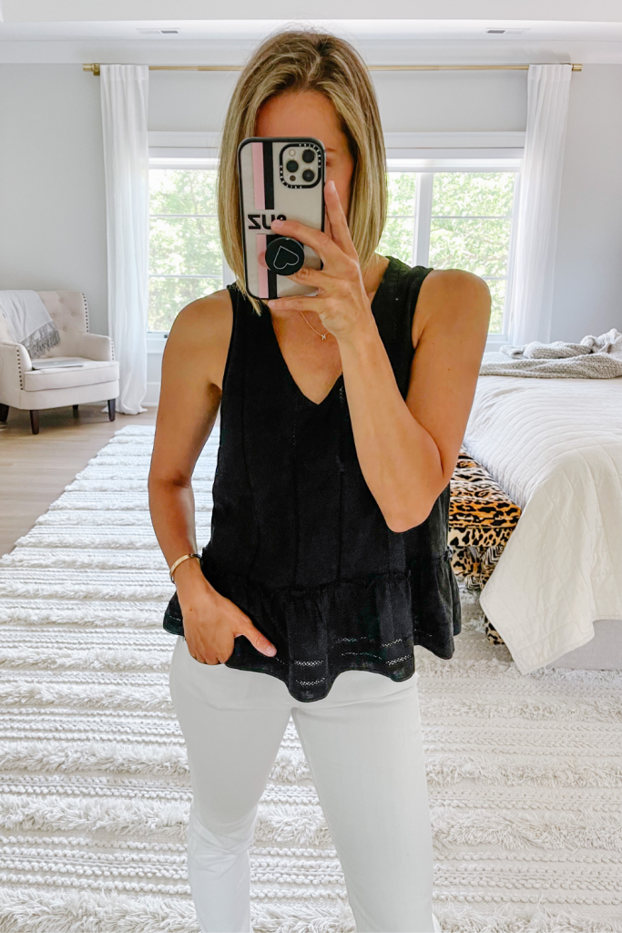 What's new in my closet, tank and white denim
