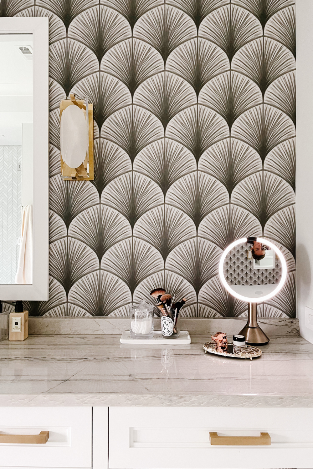 Bathroom wallpaper update