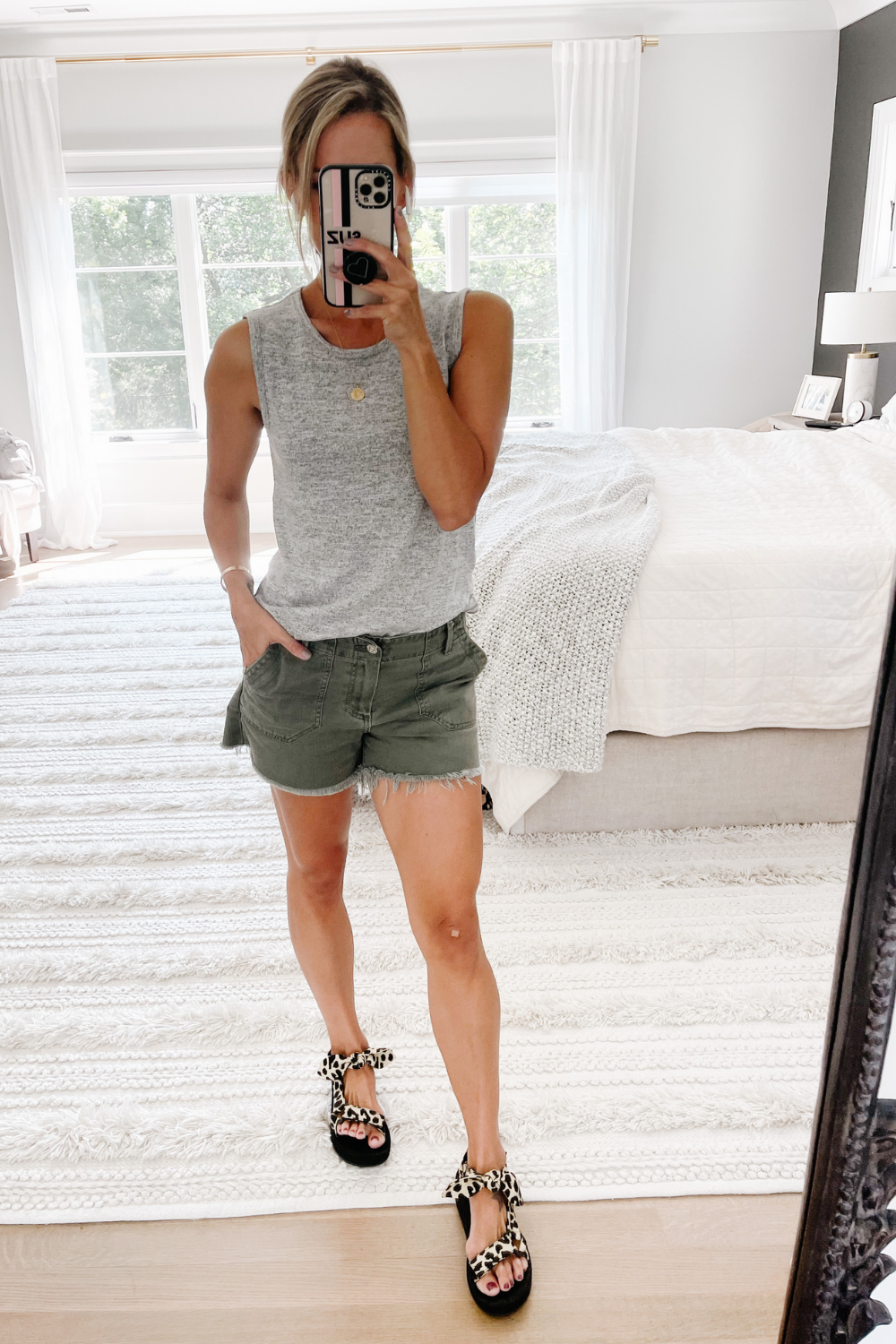 Sunday Sweet Edit: cozy tank, favorite shorts and best selling sandals
