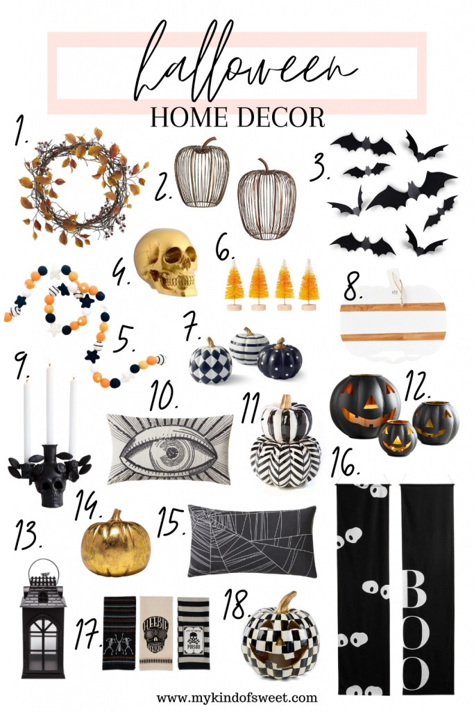 Chic halloween home decor