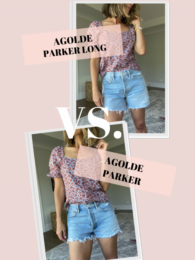 AGOLDE Parker  Vs. AGOLDE Parker Long Cut Offs
