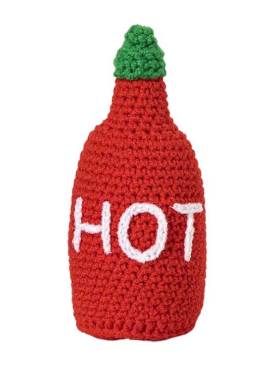 Handmade hot sauce rattle