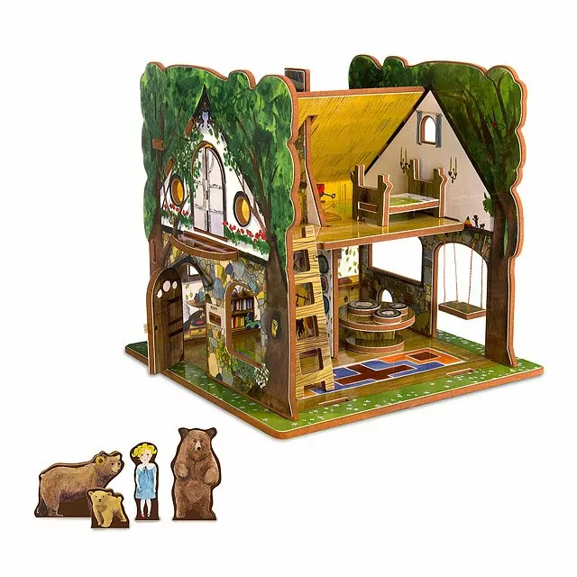 GOLDILOCKS AND THREE BEARS TOY HOUSE