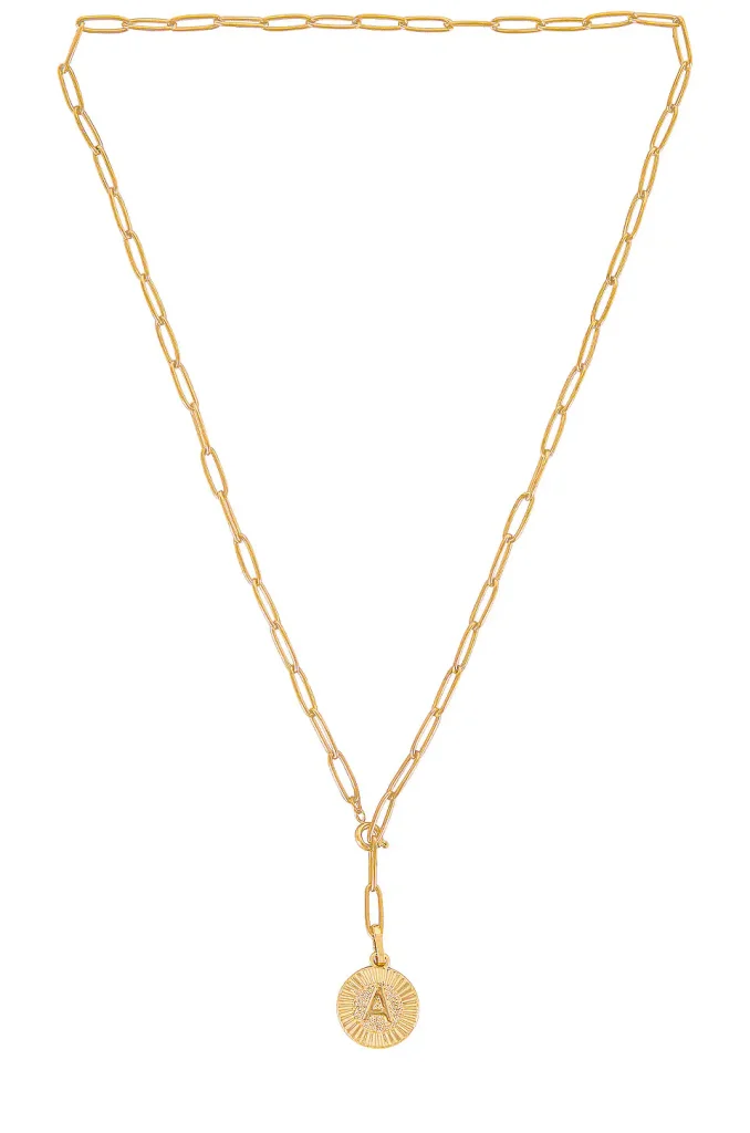 INITIAL LARIAT NECKLACE