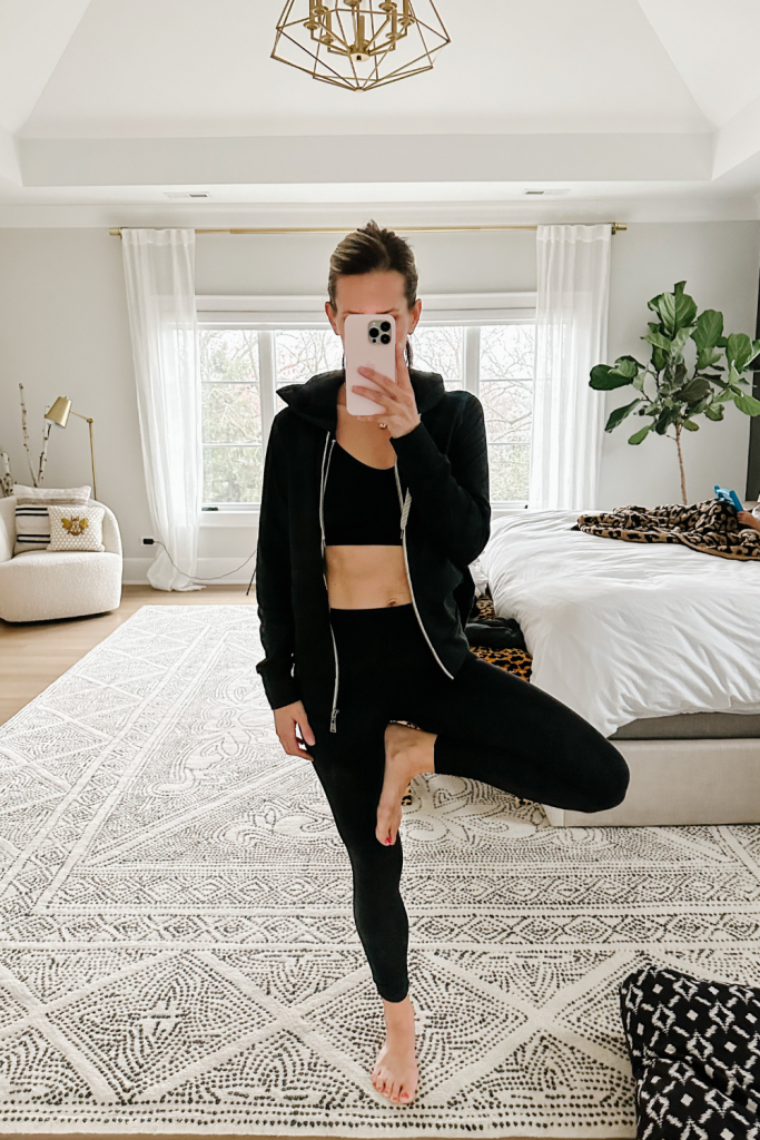 Suzanne wearing activewear