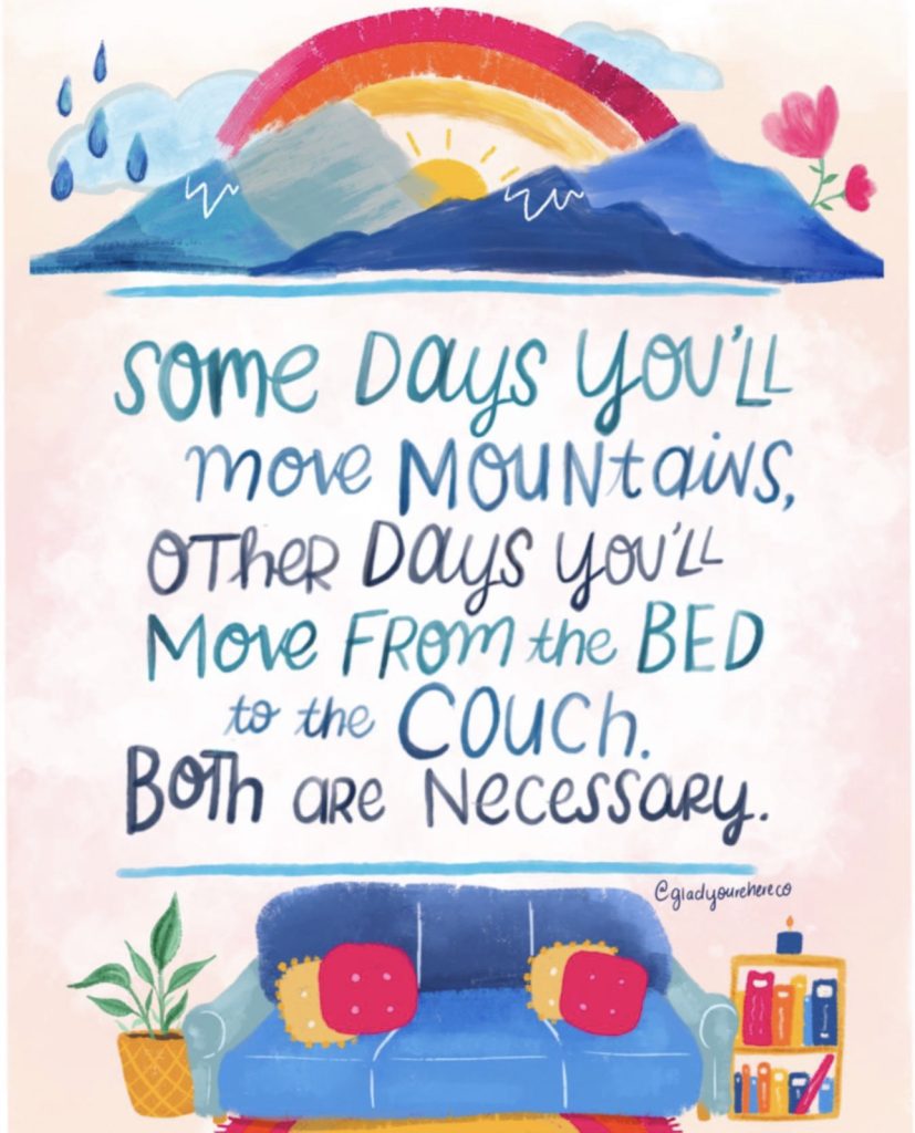 An inspirational quote
